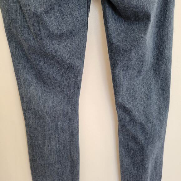 Good American Good Waist Distressed Jeans Skinny Raw Hem Stretch Women 8 - Picture 7 of 12